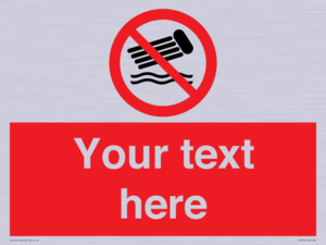 PV7730: Custom prohibition no inflatables on the water