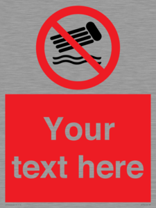 PV7730: Custom prohibition no inflatables on the water