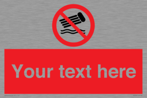 PV7730: Custom prohibition no inflatables on the water