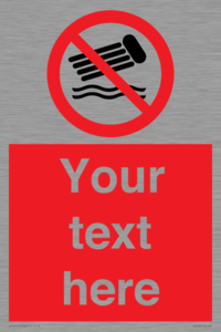 PV7730: Custom prohibition no inflatables on the water