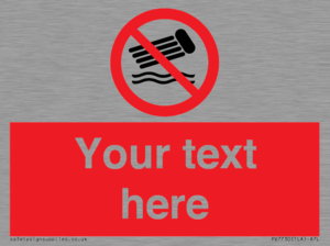 PV7730: Custom prohibition no inflatables on the water