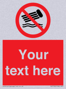 PV7730: Custom prohibition no inflatables on the water