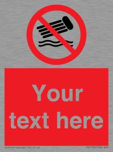 PV7730: Custom prohibition no inflatables on the water