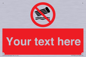 PV7730: Custom prohibition no inflatables on the water