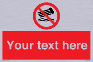 PV7730: Custom prohibition no inflatables on the water