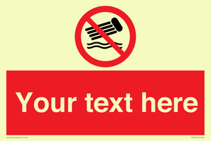 PV7730: Custom prohibition no inflatables on the water