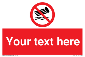 PV7730: Custom prohibition no inflatables on the water