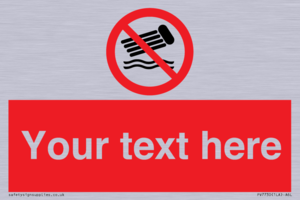 PV7730: Custom prohibition no inflatables on the water