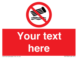 PV7730: Custom prohibition no inflatables on the water