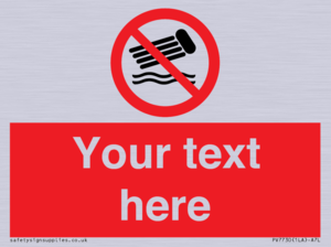 PV7730: Custom prohibition no inflatables on the water