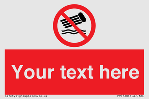 PV7730: Custom prohibition no inflatables on the water