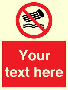 PV7730: Custom prohibition no inflatables on the water