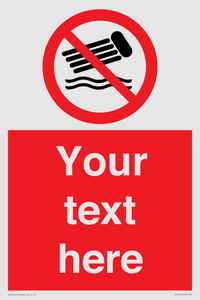 PV7730: Custom prohibition no inflatables on the water