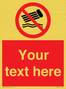 PV7730: Custom prohibition no inflatables on the water