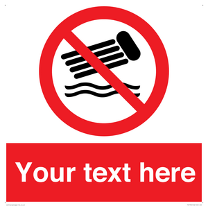 PV7730: Custom prohibition no inflatables on the water