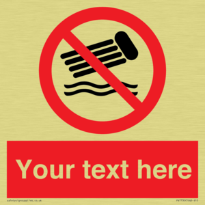 PV7730: Custom prohibition no inflatables on the water