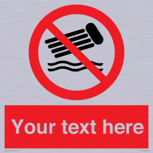 PV7730: Custom prohibition no inflatables on the water