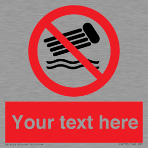 PV7730: Custom prohibition no inflatables on the water