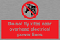 PV7731: Do not fly kites near overhead electrical power lines