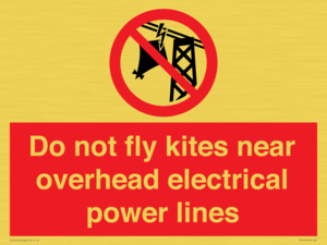 PV7731: Do not fly kites near overhead electrical power lines