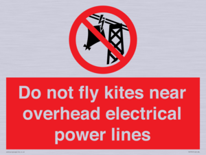 PV7731: Do not fly kites near overhead electrical power lines