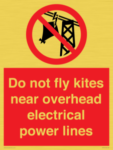 PV7731: Do not fly kites near overhead electrical power lines