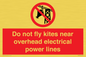 PV7731: Do not fly kites near overhead electrical power lines
