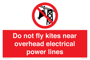PV7731: Do not fly kites near overhead electrical power lines