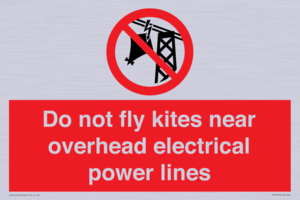 PV7731: Do not fly kites near overhead electrical power lines
