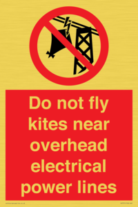 PV7731: Do not fly kites near overhead electrical power lines