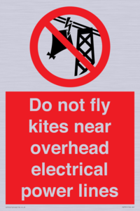 PV7731: Do not fly kites near overhead electrical power lines