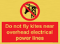 PV7731: Do not fly kites near overhead electrical power lines