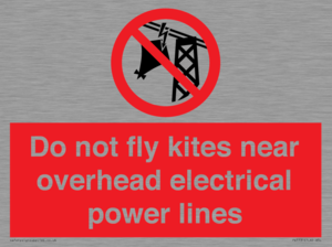 PV7731: Do not fly kites near overhead electrical power lines