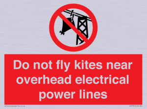 PV7731: Do not fly kites near overhead electrical power lines