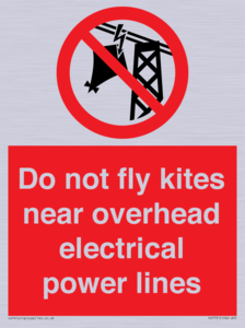 PV7731: Do not fly kites near overhead electrical power lines