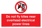 PV7731: Do not fly kites near overhead electrical power lines