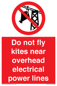 PV7731: Do not fly kites near overhead electrical power lines