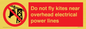 PV7731: Do not fly kites near overhead electrical power lines