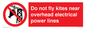 PV7731: Do not fly kites near overhead electrical power lines