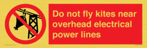 PV7731: Do not fly kites near overhead electrical power lines