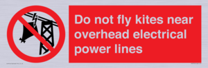 PV7731: Do not fly kites near overhead electrical power lines