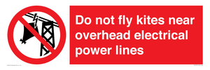 PV7731: Do not fly kites near overhead electrical power lines