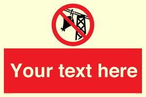 PV7734: Custom prohibition do not fly kites near overhead electrical power lines