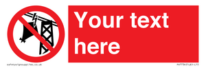 PV7734: Custom prohibition do not fly kites near overhead electrical power lines