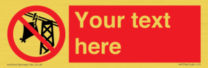 PV7734: Custom prohibition do not fly kites near overhead electrical power lines