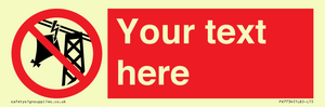PV7734: Custom prohibition do not fly kites near overhead electrical power lines