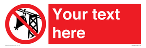 PV7734: Custom prohibition do not fly kites near overhead electrical power lines