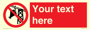 PV7734: Custom prohibition do not fly kites near overhead electrical power lines