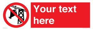 PV7734: Custom prohibition do not fly kites near overhead electrical power lines