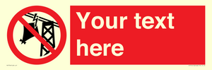 PV7734: Custom prohibition do not fly kites near overhead electrical power lines